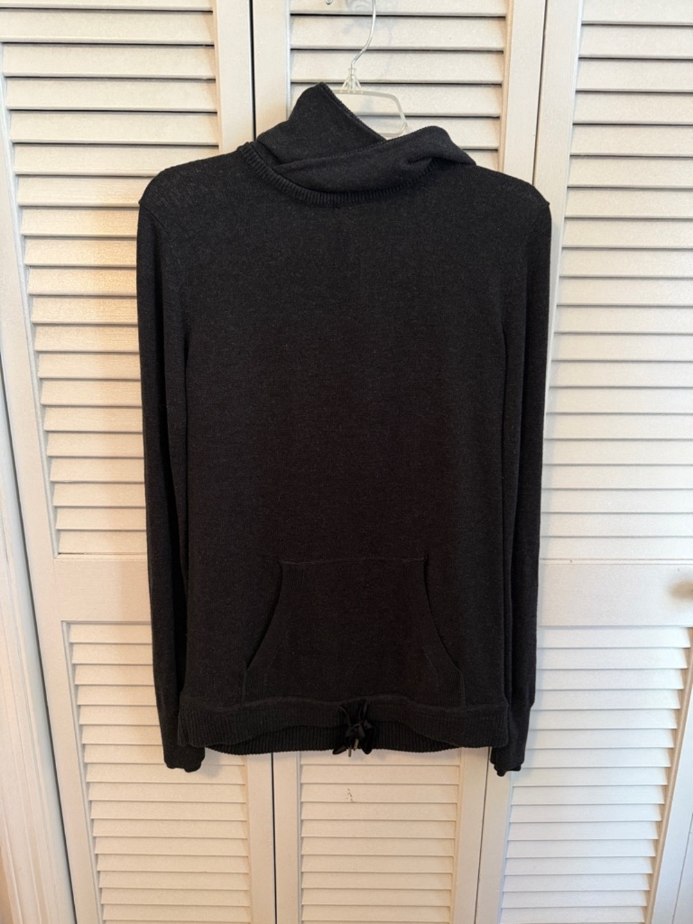 Lululemon Black Knit Hooded Pullover